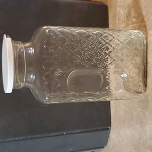 Vintage glass carafe.